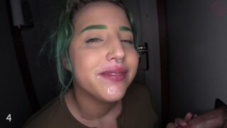 Gloryhole Swallow – Penny Chubby Cum Slut With Green Neon Hair 2nd Visit Porn Video