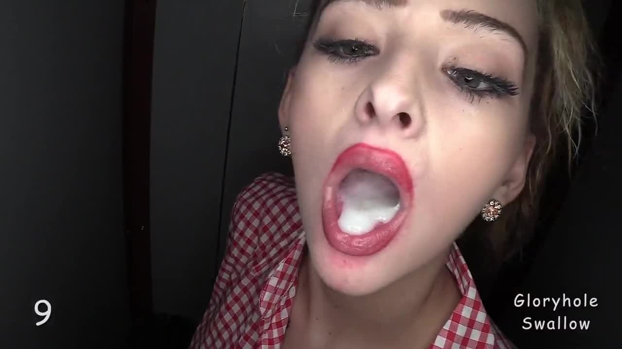 Gloryhole Swallow – Nyla 1st Visit Gloryhole