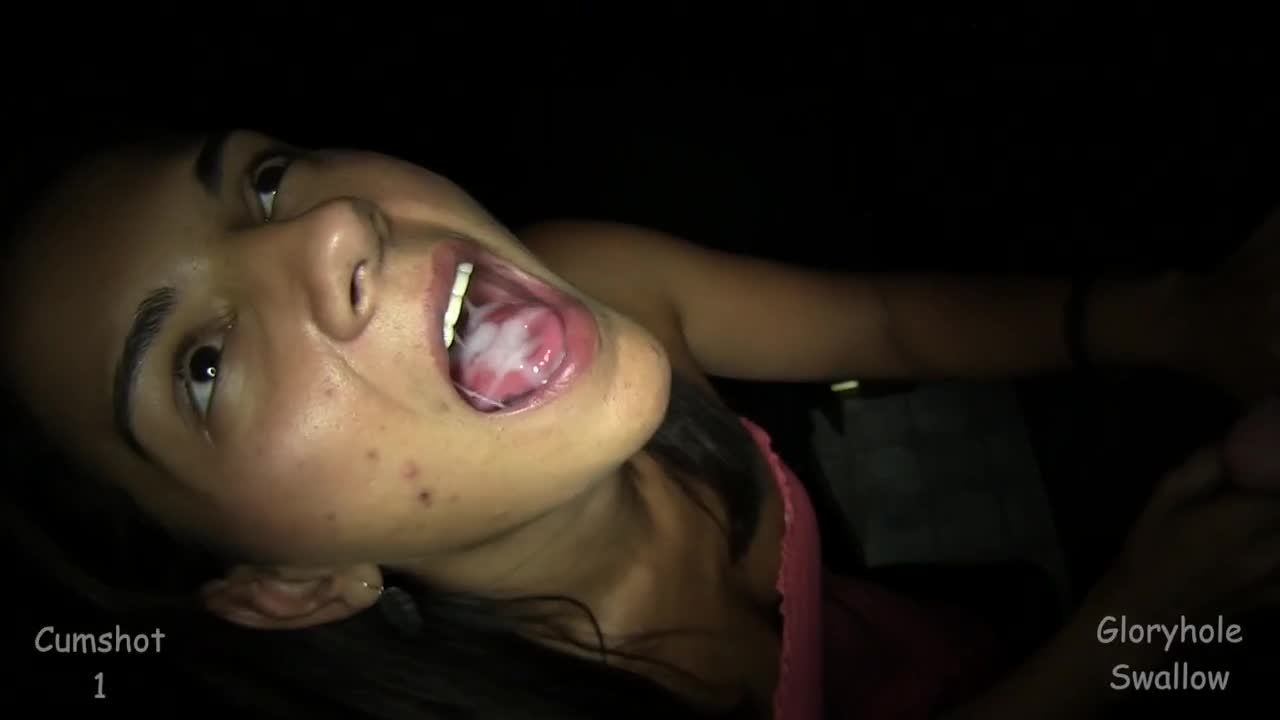 Gloryhole Swallow – Charlee 1st Visit