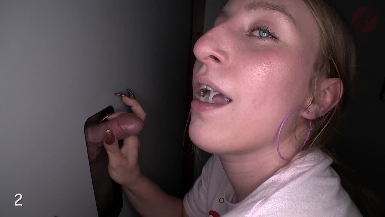 Gloryhole Swallow – A112 Mckenzie Bonus Girl From New Mexico Features 3 Blowjobs With 3 Cum Swallows Porn Video