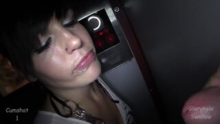 Gloryhole Swallow – Melody Closet Freak Who Fantasizes 1st Visit Porn Video