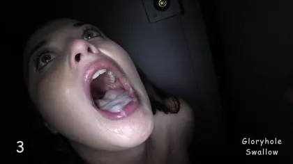 Gloryhole Swallow – Abby 20Yo Hot Young Babe Who Is Developing Her Taste For Cum 1st Visit Porn Video