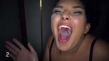 Gloryhole Swallow – Rae Gag Reflex Deepthroat 1st Visit Porn Video