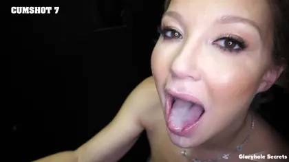 Gloryhole Secrets – Laura Bentley Showing Off Her Amazing Blowjob Skills 1st Visit Porn Video