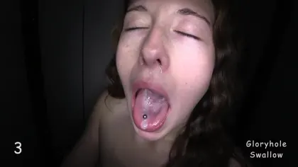 Gloryhole Swallow – Erika 1st Visit