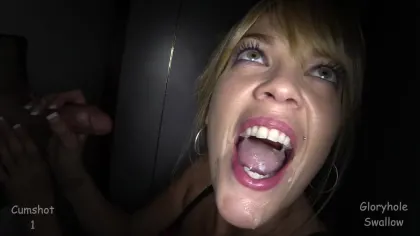 Gloryhole Swallow – Kate Soccer Mom Servicing Random Cocks 1st Visit Porn Video