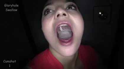 Gloryhole Swallow – Angela 1st Visit