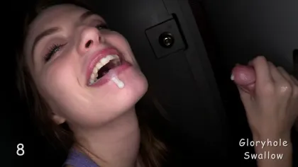 Gloryhole Swallow – Detra 18Yo Lingerie Modeler 1st Visit Porn Video