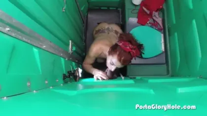 Porta Gloryhole – Redhead In Gloryhole Booth POV Edit