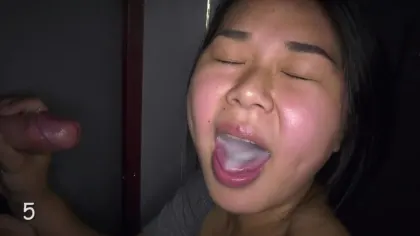 Gloryhole Swallow – Kalani Draining A Big Load Down Her Throat 1st Visit Porn Video